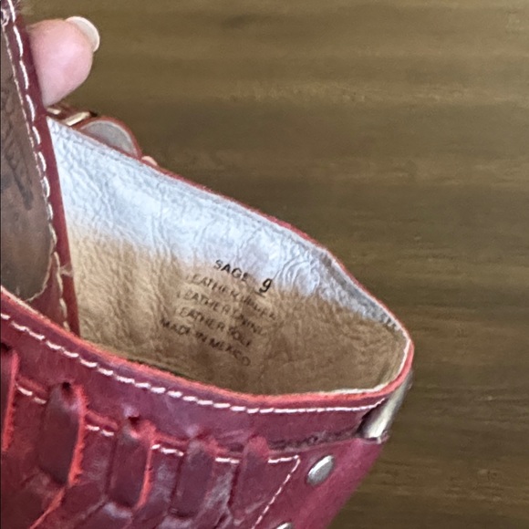 Freebird Sage Sandals Red Size 9 - Picture 9 of 14
